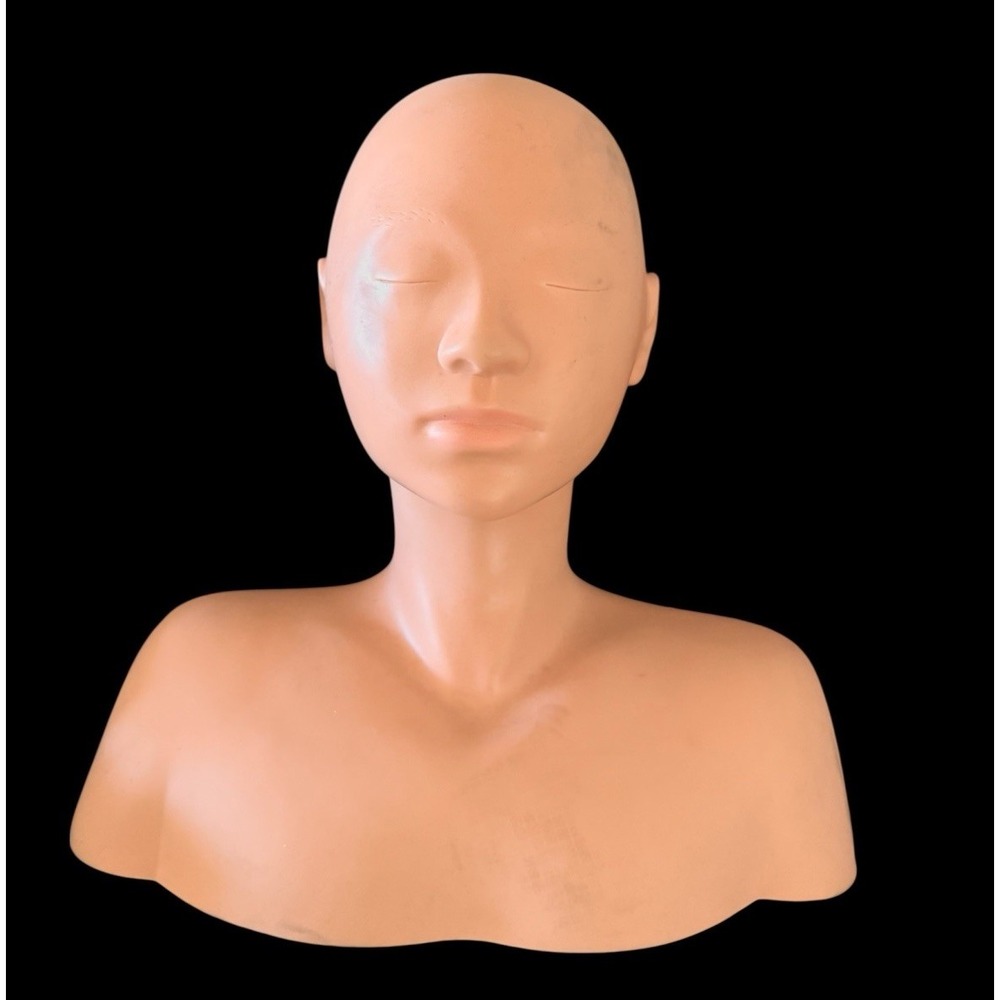 15" Marianna Mannequin Training Head – Makeup, Massage, Eyelash, Wig Practice